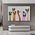 abordables Pinturas de animales-Mintura hecho a mano avestruz aniamls pintura al óleo sobre lienzo arte de la pared decoración imagen abstracta moderna para la decoración del hogar enrollado sin marco pintura sin estirar