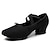 זול נעלי בלט-sun lisa נעלי בלט לנשים נעלי אימון ביצועים אימון עקב עבה סוליית עור עבה סוליית שרוכים רצועה אלסטית למבוגרים שחור