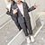 preiswerte Sets-Kinder Mädchen Anzug &amp; Blazer Kleidungsset 2 Stück Langarm Grau Plaid Schulanfang Aktiv Preppy-Stil 3-12 Jahre