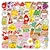 cheap Stickers-100 PCS Food Animal Stickers for Student Notebook Gifts Waterproof Self-adhesive Cartoon for Women Men Girls