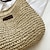 cheap Crossbody Bags-Women&#039;s Straw Bag Straw Holiday Going out Solid Color Khaki Beige
