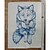 abordables Peintures animaux-Mintura main chien animaux peintures à l&#039;huile sur toile mur art décoration moderne abstrait image pour la décoration intérieure roulé sans cadre non étiré peinture
