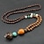preiswerte Trendiger Schmuck-1 Stück Anhänger Halskette Stränge Halskette For Herren Damen Strasse Geschenk Täglich Hölzern Acryl Retro Buddha