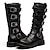 cheap Biker Boots-Men&#039;s Boots Combat Boots Retro Motorcycle Boots Mid-Calf Boots Vintage Daily PU Mid-Calf Boots Lace-up 555 (cotton lining) Summer Fall Winter