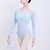 billige Ballettøj-åndbar ballet trikot / onesie solid splejsning kvinders træningspræstation langærmet høj nylon