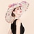 cheap Party Hats-Organza Kentucky Derby Hat / Fascinators / Hats with Flower 1pc Wedding / Special Occasion / Casual Headpiece