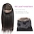 cheap 360 Lace Wigs-360 HD Frontal 12 Inches 360 Lace Closure Pre Plucked 100% Human Hair Brazilian Virgin Lace Frontal Hair 360 Lace Frontal Closure Hairline With Baby Hair Straight Frontal  Closure Natural Color