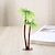 baratos Plantas Artificiais-10 peças mini pequena banheira de coco decoração planta verde água de plástico grama flor hainan coqueiro