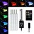 cheap Car Interior Ambient Lights-4-in-1 Car LED Strip Lights with Remote Control RGB Colorful Car Interior Foot Lamp Atmosphere Lights