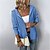 cheap Cardigans-Women&#039;s Cardigan Sweater Jumper Crochet Knit Knitted Hooded Pure Color Outdoor Home Stylish Casual Fall Winter Blue Gray S M L / Long Sleeve / Regular Fit / Going out