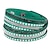 cheap Bracelets &amp; Bangles-Women&#039;s Crystal Wrap Bracelet Leather Bracelet Layered Stacking Stackable Cheap Ladies Luxury Unique Design Fashion Multi Layer Leather Bracelet Jewelry Purple / Light Green / White For Party Wedding