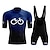 Недорогие Комплекты мужской одежды-21Grams Муж. Велокофты и велошорты-комбинезоны С короткими рукавами Горные велосипеды Шоссейные велосипеды Черный Красный Синий Графика Градиент Велоспорт Наборы одежды 3D