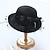 זול כובע מסיבות-כובעים ביגוד לראש פּוֹלִיאֶסטֶר טול כובע דלי כובע קש כובע שמש קזו&#039;אל חגים אלגנטית עם פפיון צבע טהור כיסוי ראש כיסוי ראש