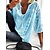 رخيصةأون ملابس علوية أساسية للنساء-نسائي قميص دانتيل المتضخم دانتيل 平织 يوميا دانتيل U رقبة تي شيرت عادي ربيع &amp; الصيف أصفر أزرق فاتح رمادي أبيض أسود