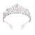 billige Tilbehør til hårstyling-didder sølv krystal tiara kroner til kvinder piger elegant prinsesse krone med kamme tiaraer til kvinder brude bryllup prom fødselsdag cosplay halloween kostumer hår tilbehør til kvinder piger