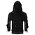 cheap Basic Hoodie Sweatshirts-Men&#039;s Hoodie Tactical Black Hooded Solid Color Rivet Cool Winter Clothing Apparel Hoodies Sweatshirts  Long Sleeve