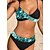 cheap Bikini Sets-Women&#039;s Swimwear Bikini 2 Piece Normal Swimsuit Color Block High Waisted Black Strap Padded Bathing Suits Vacation Sexy Sports