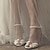 olcso Esküvői cipők-Női Esküvői cipők Fehér cipők Pöttyös Menyasszonyi cipők Hamis gyöngy Tűsarok Lábujj nélküli Szexi Műbőr PU Fém csat Fehér Világosbarna Kék