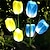 זול אורות נתיבים ופנסים-2/4 יחידות פרח שמש אור חיצוני led סימולציה טוליפ מנורת דשא חיצוני גן חצר פארק שביל מסדרון דשא תאורה דקורטיבית