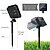 cheap Solar String Lights-Solar String Lights LED Outdoor Solar Lights 2PCS 20 LED 5M Solar Patio Garden Lights with 8 Modes Waterproof Crystal Ball String Lights for Patio Lawn Party Wedding Garden Decorations