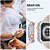 levne Pouzdra na chytré hodinky-Ochranné pouzdro na displej po 3 kusech kompatibilní s Apple Watch série 7 / se / 6/5/4/3/2/1 iwatch ochranný kryt obličeje fólie z tvrzeného skla tvrdý nárazník ženy muži ultratenký kryt