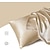 abordables Sábanas y funda de almohada-juego de fundas de almohada de satén de 2 varios tamaños y colores súper suaves y acogedores, resistentes a las arrugas, a la decoloración y a las manchas con cierre de sobre