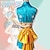 preiswerte Anime-Kostüme-Inspiriert von One Piece Nami, Anime-Cosplay-Kostümen, japanischen Cosplay-Anzügen, Kostüm für Damen mit One Piece Perona-Perücken, One Piece Nami 2 Years Later-Perücke, 65 cm lange Welle,