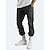 お買い得  メンズアクティブパンツ-男性用 カーゴパンツ 脚巾着 純色 リップストップ 高通気性 週末 ストリートウェア クラシック カジュアル ブラック イエロー