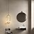 billige Ring &amp; Rund Design-15cm led pendel linje design geometriske former metall kunstnerisk stil moderne stil nyhet malt finish svart moderne kunstnerisk 85-265v