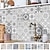 cheap Tile stickers-24/48pcs Mandala Self-adhesive Wall Stickers Waterproof Classic Moroccan Tile Stickers Creative Kitchen Bathroom Living Room