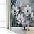 tanie Tapeta kwiatowa i rośliny-Art deco 3d mural tapety duży kwiat obraz nadaje się do hotelu salon sypialnia materiał na płótnie
