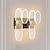 halpa Sisätilojen seinävalaisimet-2-osainen moderni akryyliseinävalaisinsarja yksipäistä tai kaksipäätä led koristeellinen seinävalaisin 3-värinen lämpötilasäädettävä seinäteline sopii käytävälle portaikkoon makuuhuone olohuone