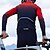 cheap Cycling Jerseys-21Grams Men&#039;s Cycling Jersey Long Sleeve Bike Top with 3 Rear Pockets Mountain Bike MTB Road Bike Cycling Breathable Quick Dry Moisture Wicking Reflective Strips Orange Red Blue Gradient Polyester