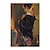 voordelige Schilderijen van mensen-handgemaakte olieverf canvas kunst aan de muur decoratie figuur portret meisje voor home decor gerold frameloze niet-uitgerekt schilderij