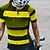 cheap Cycling Jerseys-21Grams Women&#039;s Cycling Jersey Short Sleeve Bike Top with 3 Rear Pockets Mountain Bike MTB Road Bike Cycling Breathable Quick Dry Moisture Wicking Reflective Strips Black Green Yellow Stripes