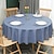 abordables Manteles-Mantel redondo para mesa, mantel de vinilo limpio, mantel de primavera, mantel de picnic al aire libre para boda, comedor, Pascua