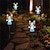tanie Światła ścieżki i latarnie-Solar led anioł światła ogrodowe zewnętrzne oświetlenie trawnika wodoodporna lampa willa podwórko park przejście boże narodzenie ślub dekoracja pejzażowa światła