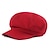 cheap Men&#039;s Hats-Men&#039;s Men and Women Beret Hat Newsboy Cap Wine Red Black Solid / Plain Color Wedding