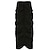 cheap Maxi Skirts-Women&#039;s Skirt Cargo Skirt Long Skirt Maxi Black Army Green Skirts Ruched Patchwork Fashion Streetwear Summer Daily Date S M L