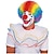 tanie Peruki kostiumowe-funny circus clown wigs caps and foam clown nose disco wybuchowa głowa peruka dance bar halloween party dress performance decor prop