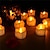 ieftine Lumini Decor &amp; Noapte-12/24 buc lumanari lumini cu leduri de ceai care pâlpâie alb cald fără flacără pentru iluminarea petrecerii de Halloween 12x 24x vin cu baterie