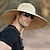 levne Pánské klobouky-super široký okraj sluneční klobouk upf50 + vodotěsný kbelík klobouk opalovací krém sluneční klobouk rybářský klobouk rybářský klobouk turistický klobouk 5,9 &#039;&#039; / 15 cm široký armádní zelený šedý tmavě šedý pro rybolov, turistiku, kempování