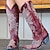 cheap Cowboy &amp; Western Boots-Women&#039;s Boots Cowboy Boots Cowgirl Boots Outdoor Daily Floral Mid Calf Boots Winter Embroidery Cuban Heel Pointed Toe Vintage Casual Walking Faux Leather Loafer Dark Brown Blue Fuchsia