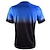cheap Men&#039;s Jerseys-Men&#039;s Short Sleeve Downhill Jersey Gradient Wolf Bike Shirt Mountain Bike MTB Road Bike Cycling Forest Green Black Green Spandex Polyester Breathable Quick Dry Moisture Wicking Sports Clothing Apparel