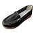 cheap Women&#039;s Slip-Ons &amp; Loafers-Women&#039;s Slip-Ons Loafers Plus Size Outdoor Office Work Solid Colored Wedge Heel Round Toe Casual Minimalism Walking PU Leather Loafer Black White Red