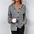 cheap Cardigans-Women&#039;s Cardigan Sweater Jumper Crochet Knit Button Knitted Tunic Hooded Solid Color Daily Holiday Stylish Casual Winter Fall Black Gray S M L