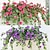 cheap Outdoor Wall Hangings-Hanging Artificial Silk Morning Glory Imitation Flower Vine Wedding Garden Decor Fake Plant Vibrantly Color Flower Green Plant for Home Garden Fence Stairway Decor