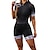 cheap Women&#039;s Clothing Sets-Women&#039;s Short Sleeve Cycling Jersey with Shorts Triathlon Tri Suit Summer Spandex Polyester Green White Black Patchwork Funny Bike Clothing Suit Breathable Quick Dry Back Pocket Sweat wicking Sports