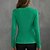 cheap Sweaters-Women&#039;s Pullover Sweater Jumper Jumper Ribbed Knit Knitted V Neck Pure Color Outdoor Daily Stylish Casual Winter Fall Green Black S M L