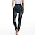 cheap Super Sale-Women&#039;s Tights Pants Trousers Faux Denim Black Blue Fashion High Waist Casual Weekend Full Length Stretchy Plain Tummy Control S M L XL / Skinny